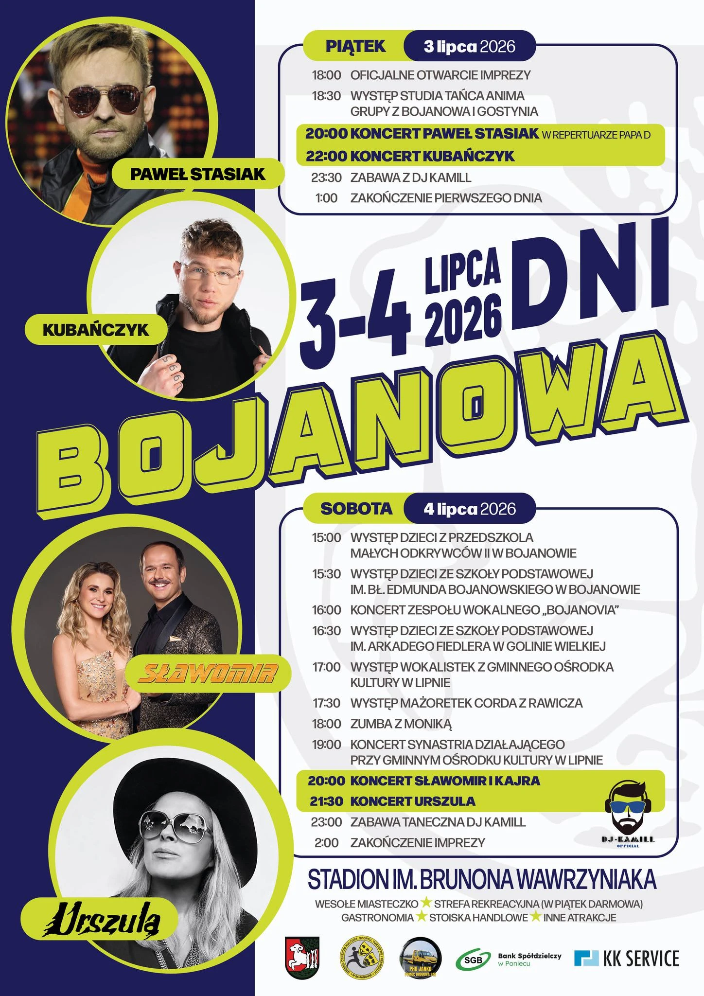 Dni Bojanowa 2026: Sławomir, Urszula i Kubańczyk na stadionie