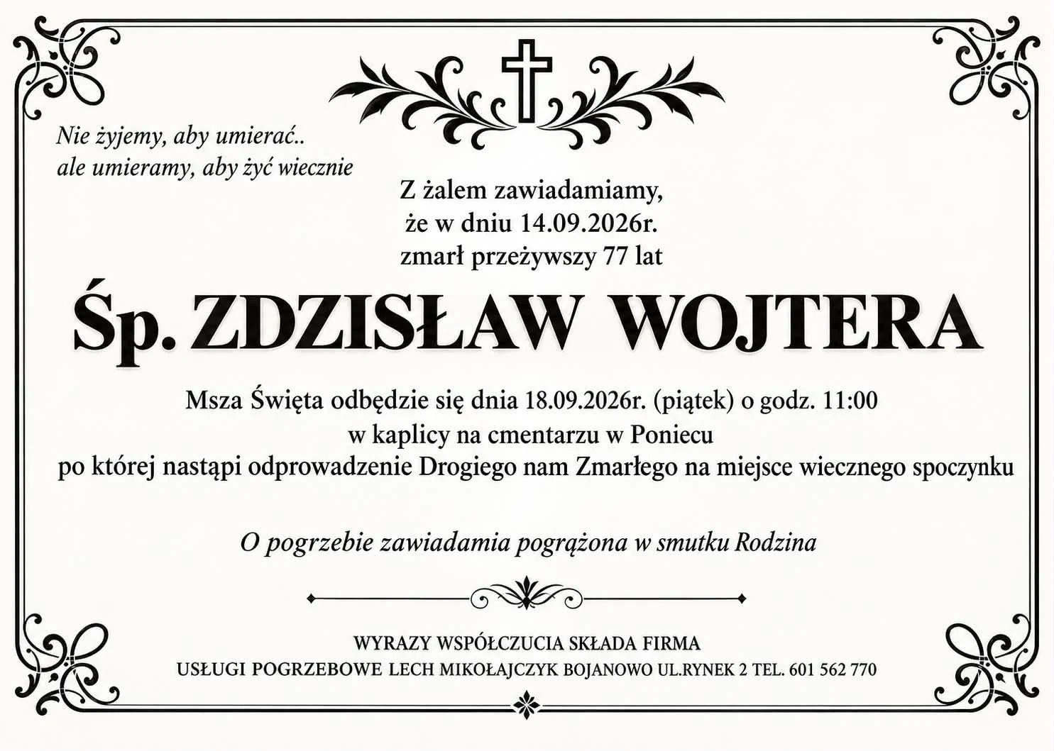 Odszedł druh dr Zdzisław Wojtera z OSP Gościejewice
